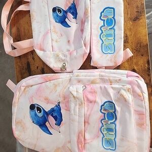 Stitch Character Kids Backpack Set - Pink FP $ 15